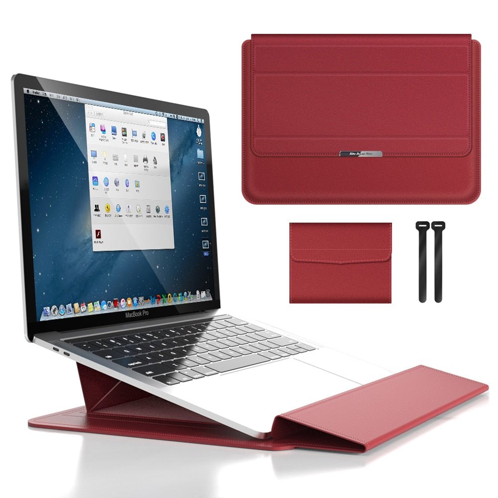 Skanto | FlexiGuard – Slim Waterproof Laptop Sleeve with Shock Protection & Stand
