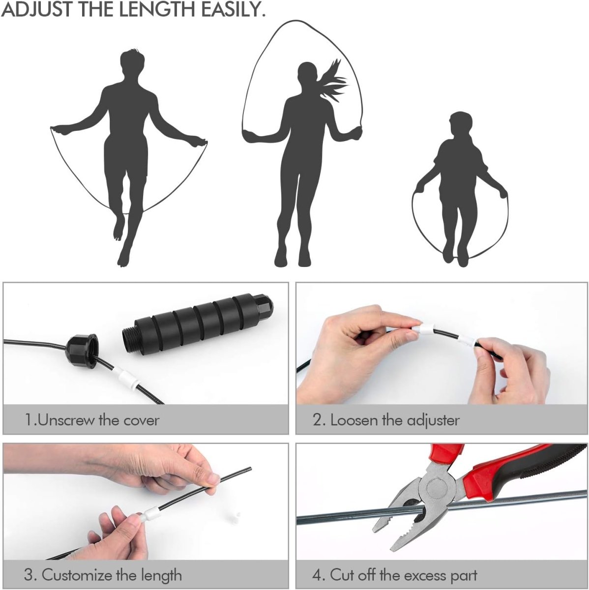 BowLift | Flexijump Adjustable Jump Rope – Tangle-Free Speed Skipping Rope – Cardio, Weight Loss & Coordination Training – Comfortable Foam Handles