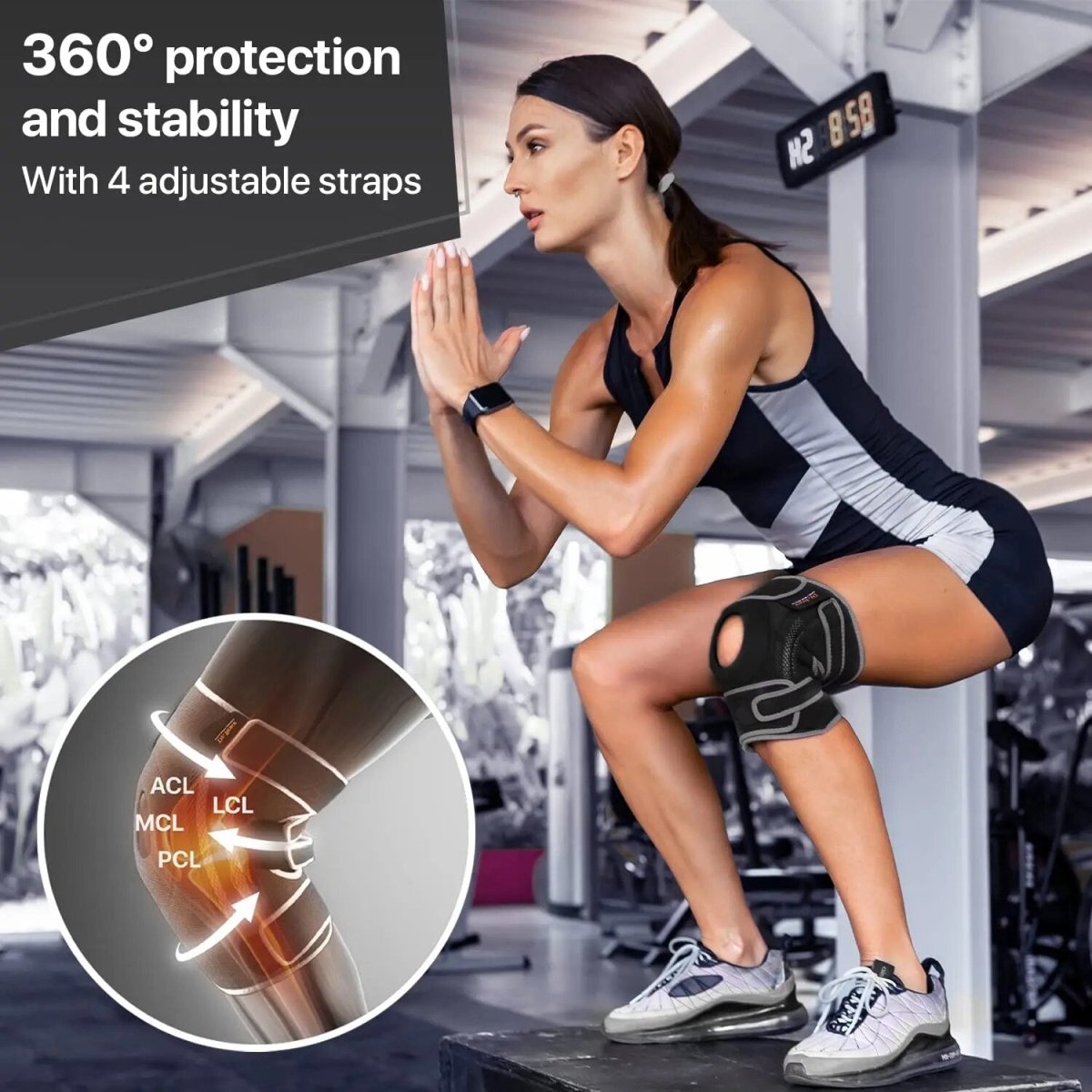 Skanto | FlexiKnee Brace – Adjustable Knee Brace for Plus Sizes