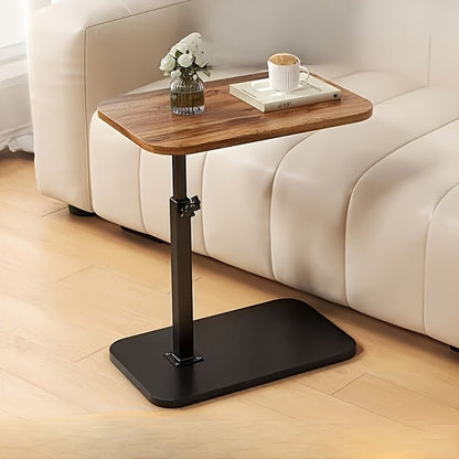 BowLift | LIVELIFT – Adjustable Side Table for Sofa & Bed with Wooden Top