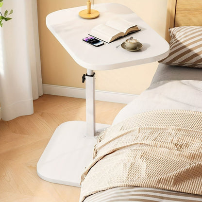 BowLift | LIVELIFT – Adjustable Side Table for Sofa & Bed with Wooden Top