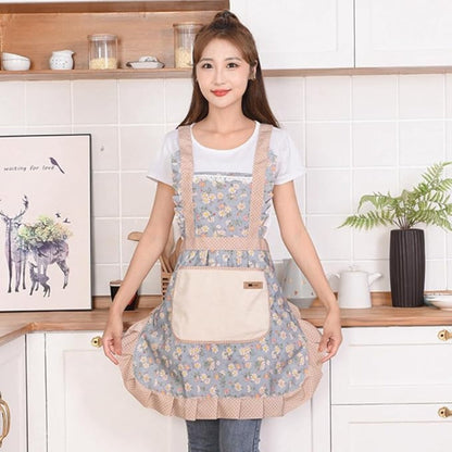 BowLift | Cotton Kitchen Apron Floral Cooking