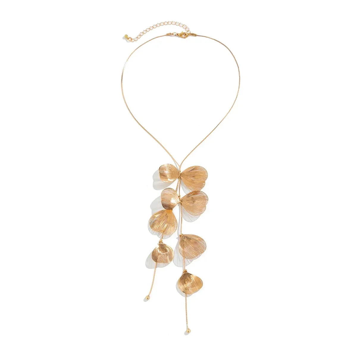 BowLift | Floral Petals Lariat Tassel Necklace