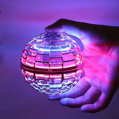 Brehn | Flying Orb Ball | Aerodynamic 360° Flying Device | Intelligent Gyroscope Stabilization | Shockproof Polypropylene Structure | USB Fast Charging | LED Effects
