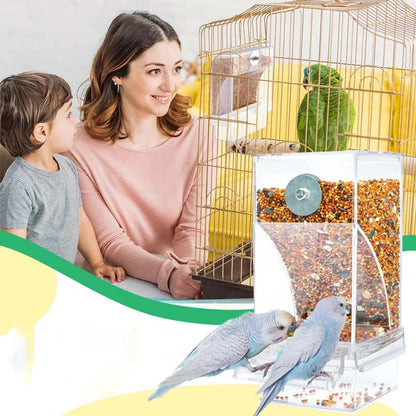Automatic overflow protection Transparent bird feeder | Bowlift