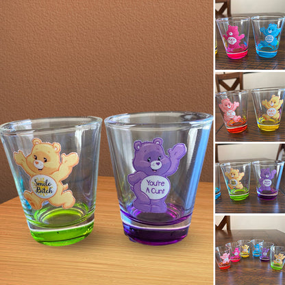 Skanto Swear Bears Shot Glasses Set, 6 Pieces | Skanto