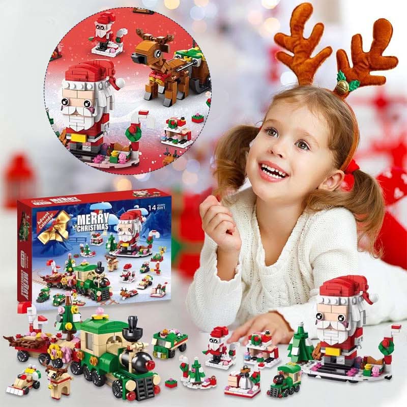 Skanto | Creative Advent Calendar with 12 Building Blocks for Christmas Tree Fun