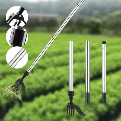 BowLift | Stainless steel adjustable long handle detachable weeder