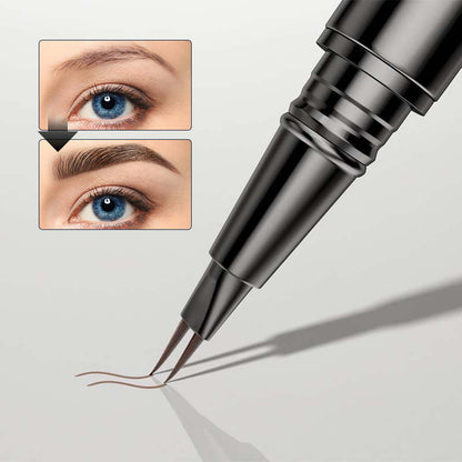 Skanto | 2-in-1 Dual-Ended Eyebrow Pencil with Micro-Fork Tip Applicator and Precision Brush Tip