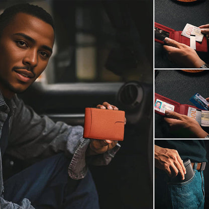 Skanto | Genuine Leather Anti-theft Swipe Card Holder