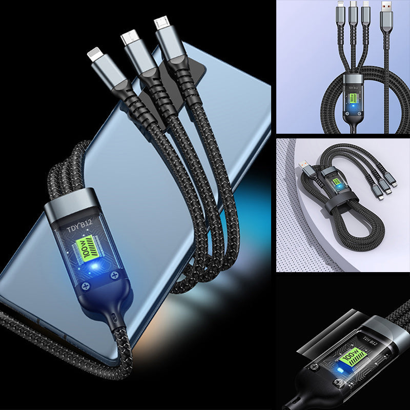 Super fast charging 3-in-1 data cable