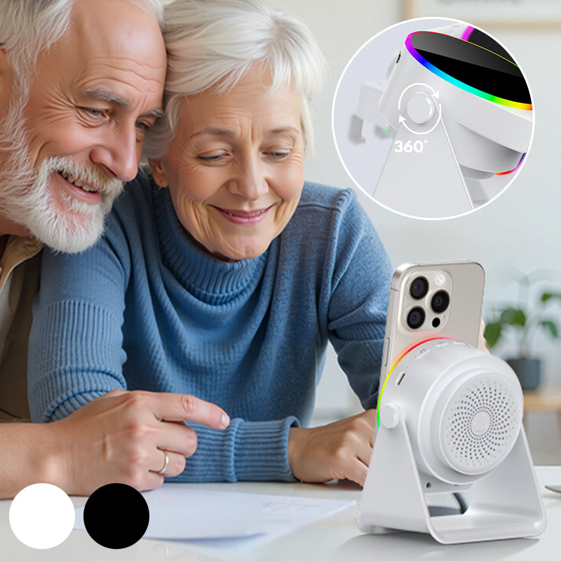 BowLift | 4-In-1 360° Rotating Bluetooth Speaker Stand