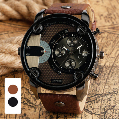 Skanto | Men's Fashion Large Dial Steel Bracelet Watch