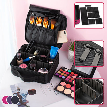 Skanto | Makeup Cosmetic Storage Bag with Adjustable Compartment