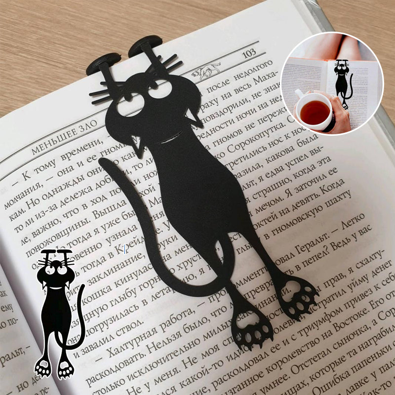 Neckline Black Cat Bookmark Bowlift