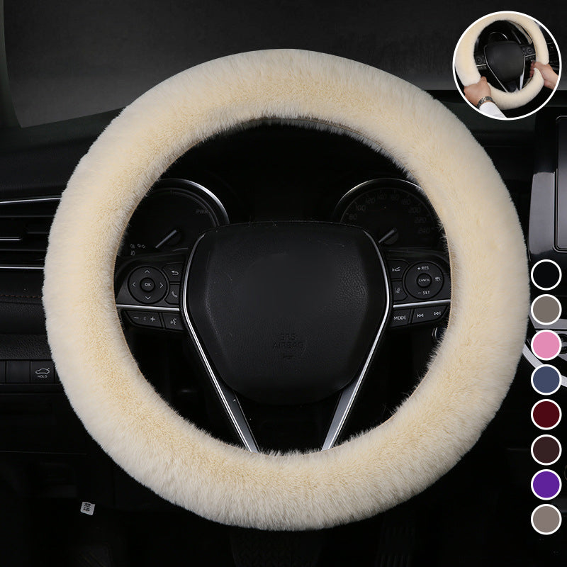 Universal Plush Steering Wheel Cover for Car | Karnz