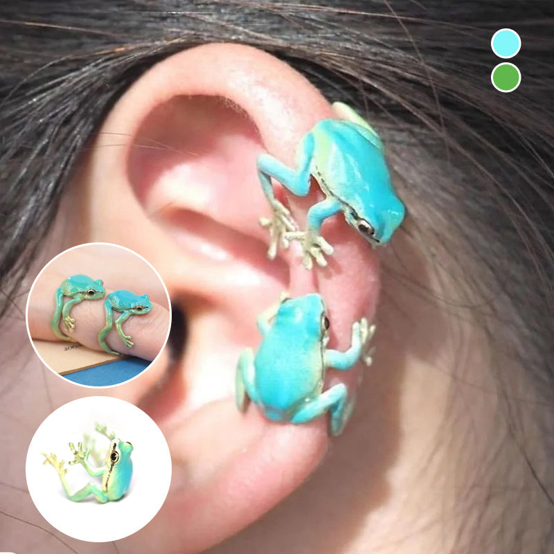 Skanto | Latest Tree Frog Ring Earrings