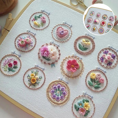 BowLift | Small Flower Frame Embroidery Kit