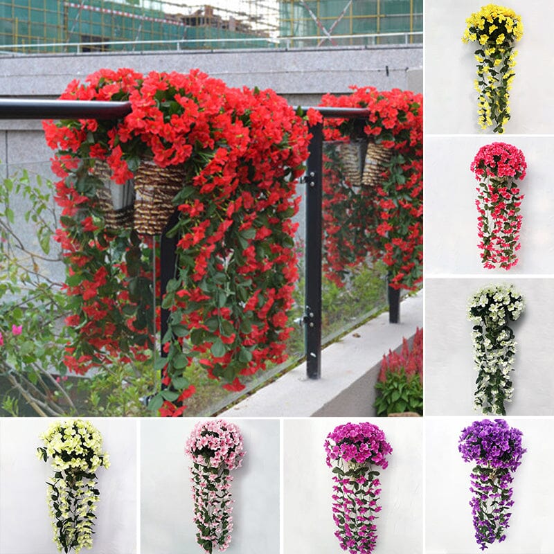 Lively artificial hanging orchid bunch | Skanto