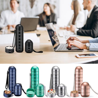 BowLift | 7 Days Portable Pill Organizer for Travel