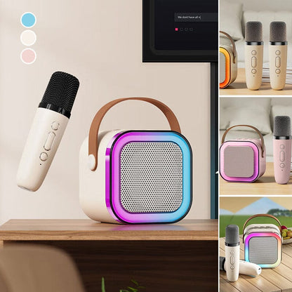 Mini Karaoke Machine with Wireless Microphones | Skanto