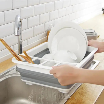 Foldable Dish Rack Kitchen Storage and Drain Tray for Tableware | Bowlift