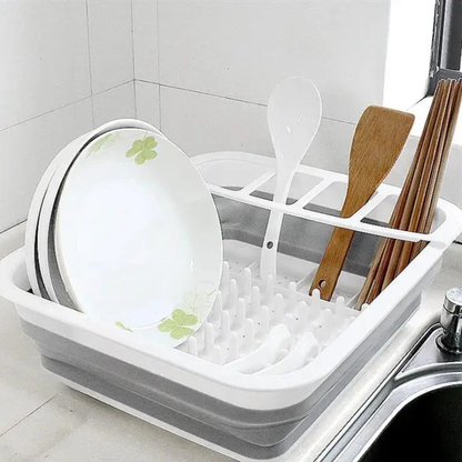 Foldable Dish Rack Kitchen Storage and Drain Tray for Tableware | Bowlift