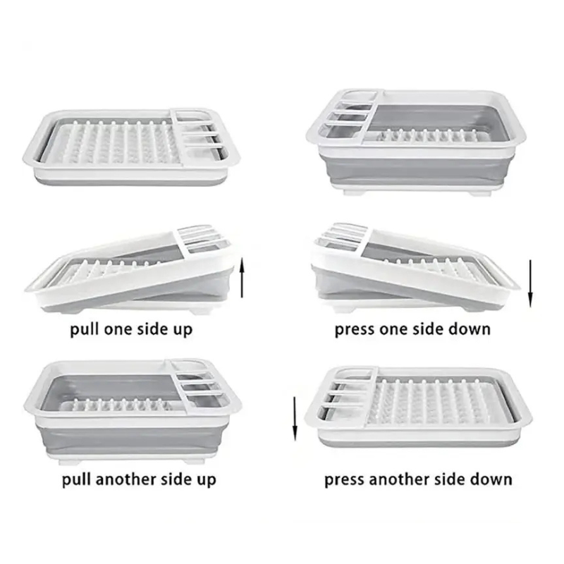 Foldable Dish Rack Kitchen Storage and Drain Tray for Tableware | Bowlift