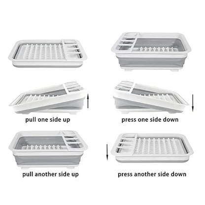 Foldable Dish Rack Kitchen Storage and Drain Tray for Tableware | Bowlift