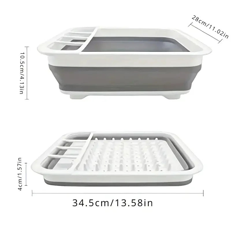 Foldable Dish Rack Kitchen Storage and Drain Tray for Tableware | Bowlift