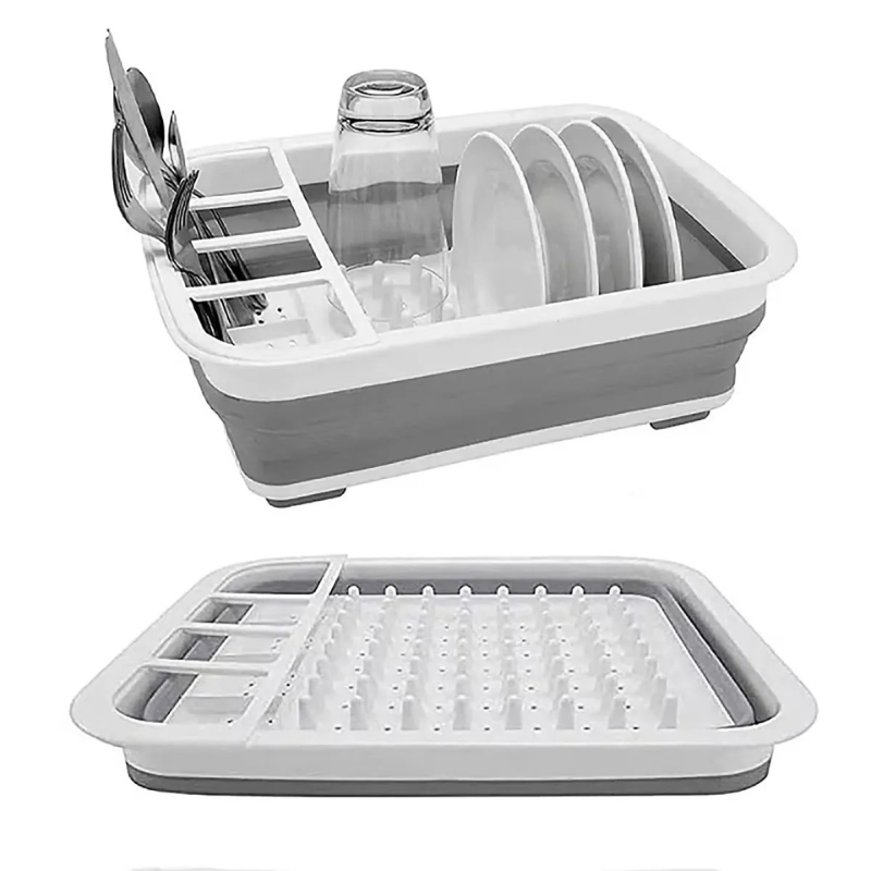 Foldable Dish Rack Kitchen Storage and Drain Tray for Tableware | Bowlift