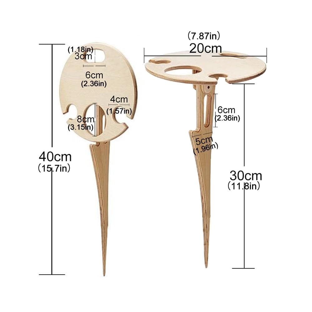 Brehn | Foldable Outdoor Wine Table