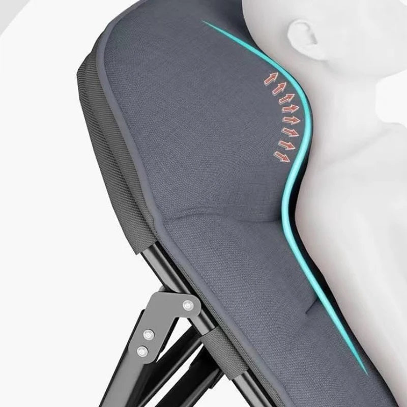 Folding Bed with Integrated Pillow and Side Pocket