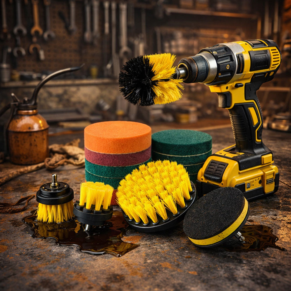 12-in-1 Cleaning Brush Set for Drill | Bowlift