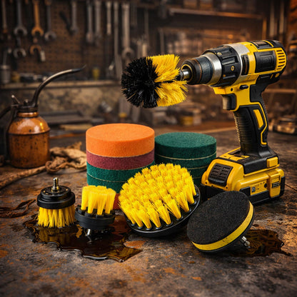 12-in-1 Cleaning Brush Set for Drill | Bowlift