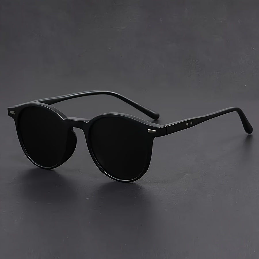 Skanto | Men's Sunglasses RetroView – Round Tortoiseshell Glasses with Lightweight Frame