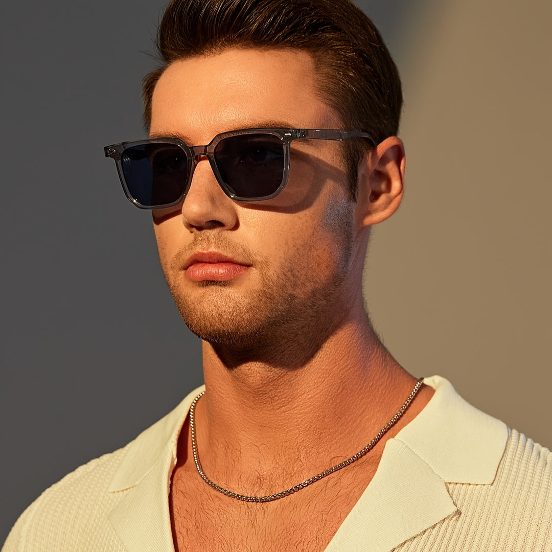 Skanto | Men's RetroSquare Sunglasses – Lightweight, Stylish, and Durable
