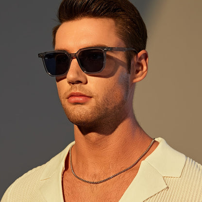 Skanto | Men's RetroSquare Sunglasses – Lightweight, Stylish, and Durable