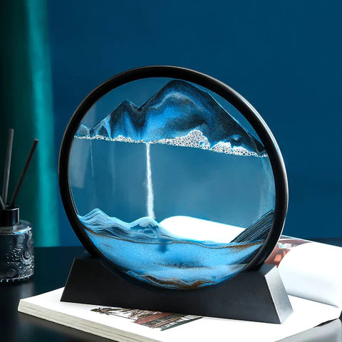 Skanto | Royaleva Moving Sand Art Sculpture - LED Calming Desk Decor