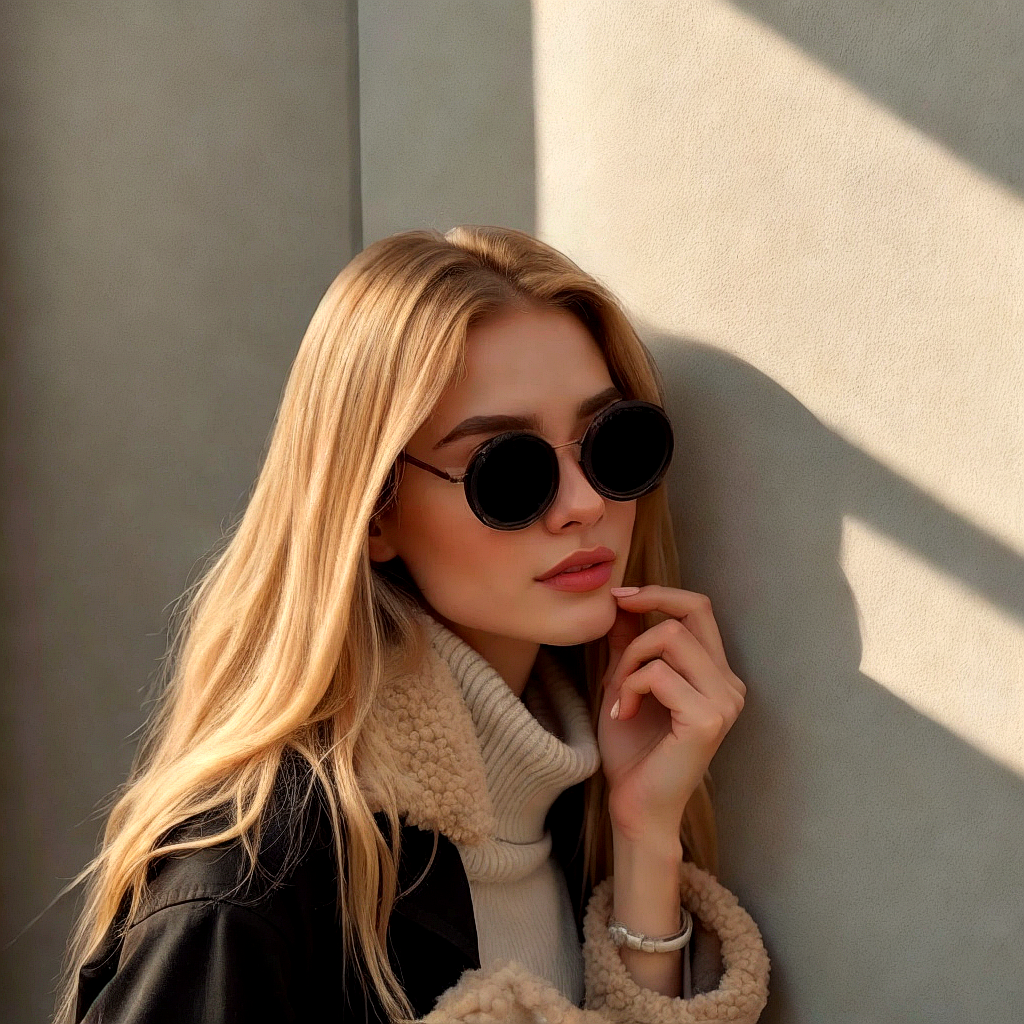 BowLift | ShadowSunglasses | Sunglasses with Black Lenses Stylish UV Protection Fashion