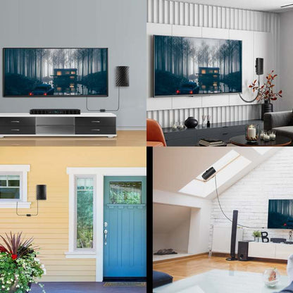 Skanto | 4K Indoor TV Antenna | 600-Mile Range, Plug & Play Setup for Free HD Channels