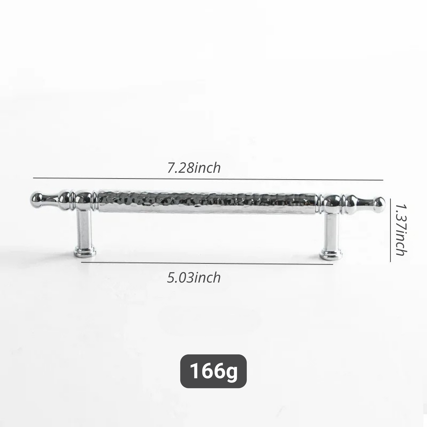 French Handmade Hammered Pattern Cabinet Drawer Door Handle | Skanto