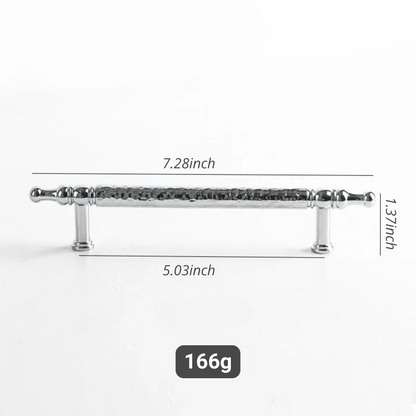 French Handmade Hammered Pattern Cabinet Drawer Door Handle | Skanto
