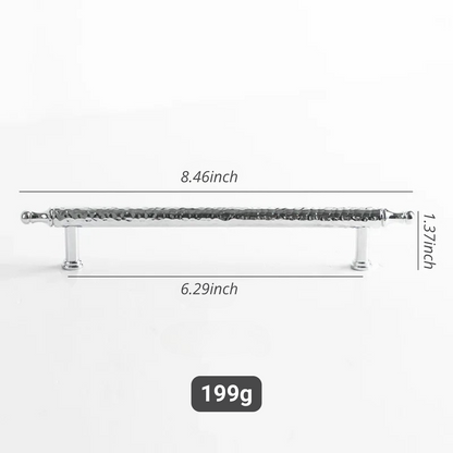 French Handmade Hammered Pattern Cabinet Drawer Door Handle | Skanto