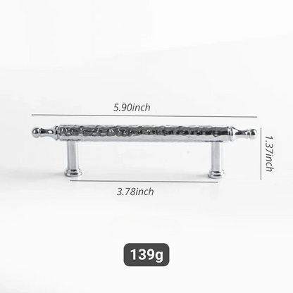 French Handmade Hammered Pattern Cabinet Drawer Door Handle | Skanto