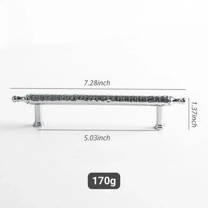 French Handmade Hammered Pattern Cabinet Drawer Door Handle | Skanto