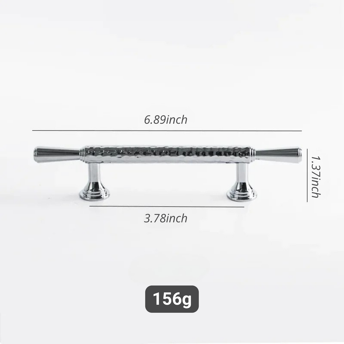 French Handmade Hammered Pattern Cabinet Drawer Door Handle | Skanto