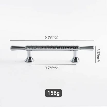 French Handmade Hammered Pattern Cabinet Drawer Door Handle | Skanto