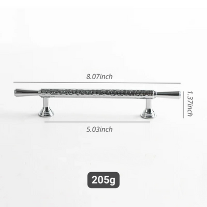 French Handmade Hammered Pattern Cabinet Drawer Door Handle | Skanto