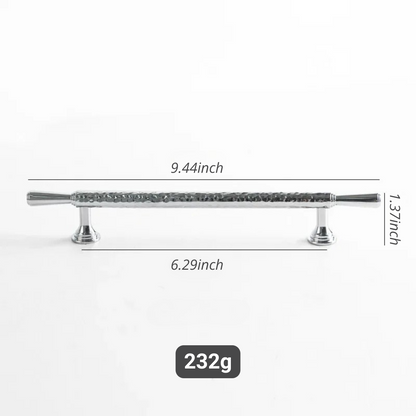 French Handmade Hammered Pattern Cabinet Drawer Door Handle | Skanto
